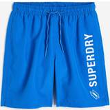 Superdry Herr Badkläder Superdry Badshorts Code Applque 19 Swim Short Blå