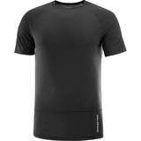 Salomon Herr T-shirts Salomon Men's Cross Run SS Tee, XL, Deep Black