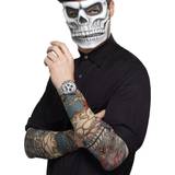 Nordamerika - Skelett Maskeradkläder Smiffys Day of the Dead Tatueringsärmar