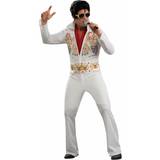 Punk & Rock - Vit Maskeradkläder Rubies Elvis Adult Costume