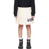 Moncler Kjolar Moncler Enfant Kids Off-White Pleated Skirt 031 14Y