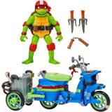 Playmates Toys Plastleksaker Figurer Playmates Toys Teenage Mutant Ninja Turtles Mutant Mayhem Battle Cycle with Raphael