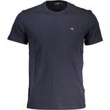 Napapijri Hoodies Kläder Napapijri – Salis – Marinblå t-shirt med liten logga