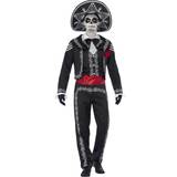 Nordamerika - Skelett Maskeradkläder Smiffys Men's Day of the Dead Senor Bones Costume
