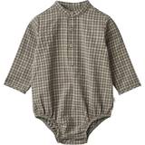 Långa ärmar Playsuits Barnkläder Wheat Romper Shirt Victor 86/18m pojkar Långärmad Body