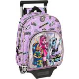 Väskor Monster High Skolväska med hjul Best boos Lila 28 x 34 x 10 cm