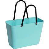 Hinza Blåa Handväskor Hinza Shopping Bag Small (Green Plastic) - Aqua
