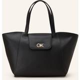 Calvin Klein Toteväskor Calvin Klein Kvinnors återlås shoppare med klaffväskor, Ck svart, en storlek, Ck svart, en storlek