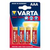 AAA (LR03) - Alkaliska Batterier & Laddbart Varta AAA Max Tech 4-pack