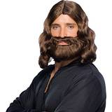 Brun Peruker Biblical Beard Wig Adult Halloween Accessory