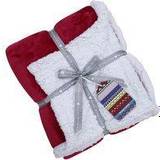 Riva Home Hemtextil Riva Home Lux Sherpa Fleece Blankets Red