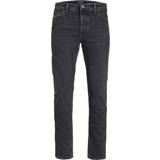 Jack & Jones Herr - Svarta Jeans Jack & Jones Mike Original Am 389 Noos Wide Fit Jeans - Black/Black Denim