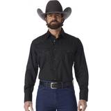 Wrangler Skjortor Wrangler Sport Western Snap Long-Sleeve Shirt for Men Black