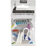 Pebeo Pennor Pebeo Colorex Marker Nibs – ersättningsspetsar för markers, 3-pack penselspetsar