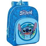 Blåa Väskor Stitch Disney Anpassningsbar Ryggsäck 34cm