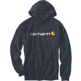 Carhartt Överdelar Carhartt Men's Loose Fit Midweight Logo Graphic Hoodie - New Navy