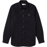 Lacoste Herr Skjortor Lacoste Men's Slim Fit Poplin Shirt - Black