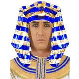 Historiska - Multifärgad Tillbehör Widmann WID34085 Egyptisk Farao huvudbonad, Multifärg, En