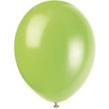 Unique 10 Neon Lime Green Latex Balloons