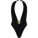 Dolce & Gabbana Badkläder Dolce & Gabbana One-piece swimsuit with plunging neck and belt