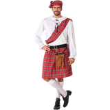 Storbritannien - Vit Maskeradkläder Th3 Party Scottish Man Costume for Adults
