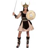 Brun - Fighting Maskeradkläder Funny Fashion Viking Ragna Women's Costume
