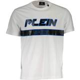 Philipp Plein Överdelar Philipp Plein Sport Blue Block Logo White T-Shirt