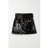 Balmain belted leather miniskirt women Lambskin 0PA