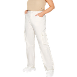 Yours Bomberjackor Kläder Yours Women's Cargo Trousers - White