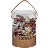 Plastleksaker - Zebror Figurer Terra by Battat Wild Animals 60pcs