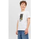 Barnkläder Jack & Jones Tryck T-shirt För Pojkar Vit