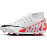 Röda Fotbollsskor Nike Junior Mercurial Superfly Club FG/MG Soccer Cleat Bright Crimson/White/Black-1