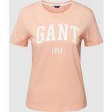 Gant Herr - Orange T-shirts & Linnen Gant T-Shirt Logo 4200670 Orange Regular Fit