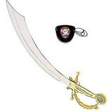 Pirater - Övrig film & TV Tillbehör Widmann Pirate Sword With Eyepatch Swords Novelty Toy Weapons & Armour for Fancy Dress Costumes Accessory