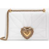 Dolce & Gabbana Crossbody Bags Large Devotion Bag in Quilted Nappa Leather white Crossbody Bags for ladies