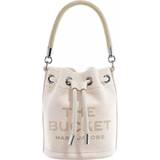 Vita Väskor Marc Jacobs Off-White 'The Leather Mini Bucket' Bag 140 Cotton/Silver UNI