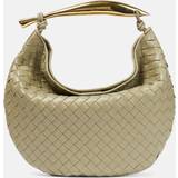 Bottega Veneta Womens Travertine Brass Sardine Large Leather Top-handle bag