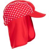 Playshoes Solhattar Playshoes UV-Schutz Schirmmütze mit Nackenschutz Punkte rot
