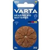 Varta Hörapparatsbatteri Batterier & Laddbart Varta HAB 312 hörapparatsbatteri 1,4 V, 8-pack