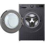 Svarta Tvättmaskiner LG F4y5rrpyj Kombinerad Tvätt/tork