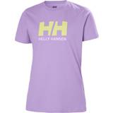 Helly Hansen Lila Överdelar Helly Hansen W Hh Logo T-shirt Bomullstoppar Heather