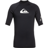 Quiksilver Herr T-shirts Quiksilver All Time Short Sleeve UPF 50 Rash Vest For Men - Black