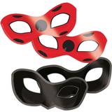 Svart Maskerad Ögonmasker Amscan Ladybug Ögonmasker 8-pack