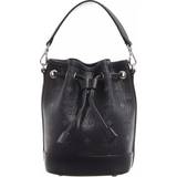 MCM Svarta Handväskor MCM Dessau mini bucket bag women Leather/Canvas One Size Black