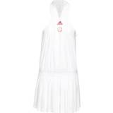 Plissering Kläder adidas Women's All-In-One Tennis Dress - White/Scarlet