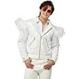 Jackor - Vit Dräkter & Kläder Smiffys Elton John Feather Jacket