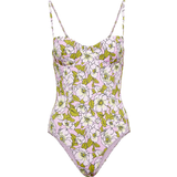 Tory Burch Baddräkter Tory Burch Printed Underwire One-Piece Swimsuit - Pink Bold Flowers