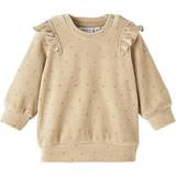 3-6M Sweatshirts Barnkläder Name It Noya Velour Sweatshirt - Oxford Tan