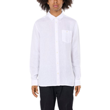 Knowledge Cotton Apparel Överdelar Knowledge Cotton Apparel Custom Fit Linen Shirt - Bright White