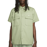 Nike Skjortor Nike Men's Military Style Woven Button Down Shirt - Oil Green/White